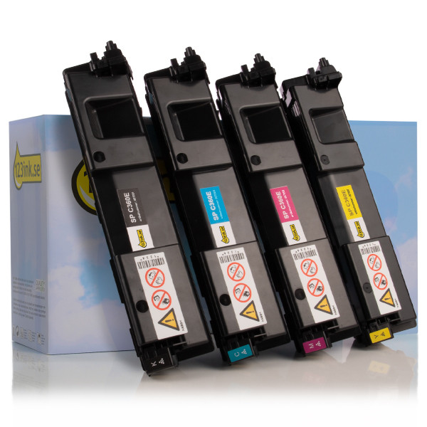 Ricoh SP C360E BK/C/M/Y toner 4-pack (varumärket 123ink)  125342 - 1