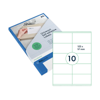 Rillstab ​​​​​​​​​​​​​​​​​​​​​​​​​​​​Etiketter | 105 x 57mm | transparent | Rillprint | 250st 83249 068160