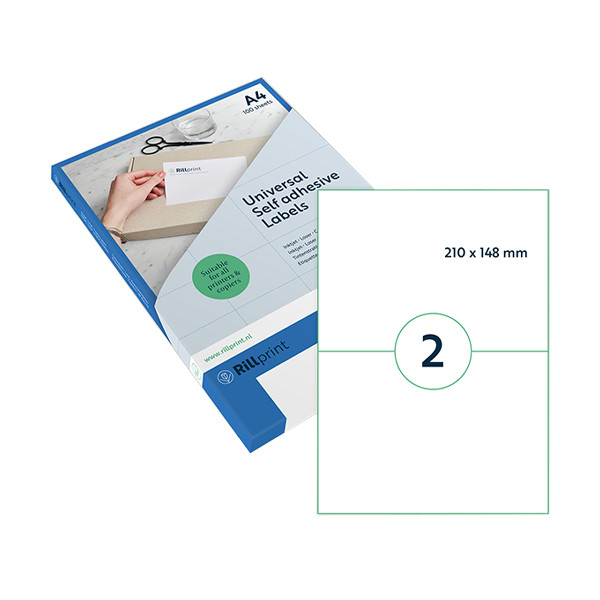 Rillstab ​​​​​​​​​​​​​​​​​​​​​​​​​​​​Etiketter | 210 x 148mm | transparent | Rillprint | 50st 83223 068158 - 1