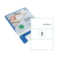 Rillstab ​​​​​​​​​​​​​​​​​​​​​​​​​​​​Etiketter | 210 x 99mm | transparent | Rillprint | 75st 83251 068161