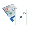 ​​​​​​​​​​​​​​Etiketter | 63,5 x 38,1mm | transparent | Rillprint | 525st 068150 - 1