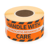 ​​​​​​​​​​​​​​Varningsetiketter "HANDLE WITH CARE" | Rillprint | 250st