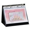Flipchart med 4-ringsmekanism | A5 | Rillstab | liggande | inkl. 10 plastfickor 068043 - 1