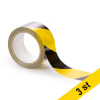 Markeringstejp 50mm x 33m | Rillstab | svart/gul | 3st 068124 - 1