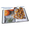 Presentationsmapp A4 60 fickor hårt omslag | Rillstab svart 068097 - 7