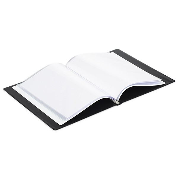 Presentationsmapp A5 | Rillstab | svart | 20 fickor 068108 - 1