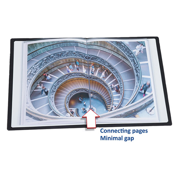 Presentationsmapp A5 20 fickor | Rillstab svart 068108 - 6