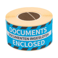 Rillstab Varningsetikett "documents enclosed" | Rillprint | 250st 76104 068141