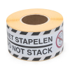 Varningsetiketter "DO NOT STACK" | Rillprint | 250st