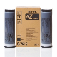 Riso S-7612E svart bläckpatron 2-pack (original) S-7612E 087054
