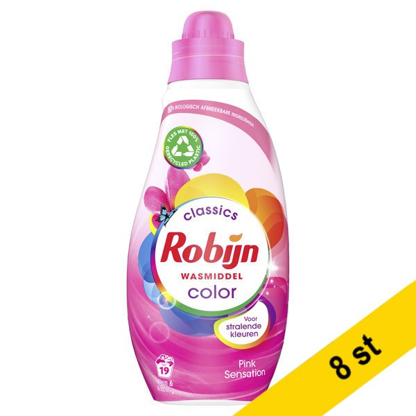 Flytande tvättmedel 665ml | Robijn Color Pink Sensation | 8st SRO00533 - 1