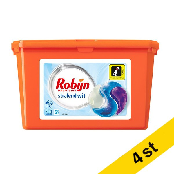 Tvättkapslar 15st | Robijn Radiant White | 4st SRO00182 - 1
