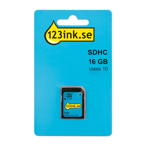 SDHC minneskort 16GB | klass 10 | 123ink $$ FM016SD45BC FM16SD45B/00C MR963 300697 - 1