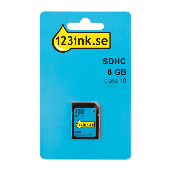 SDHC minneskort 8GB | klass 10 | 123ink $$ FM08SD45B/00C FM08SD45BC MR962 300696 - 1