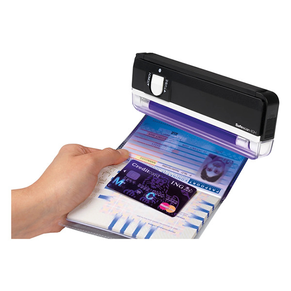 Förfalskningsdetektor bärbar | Safescan 40H | svart⭐ 219103 - 2