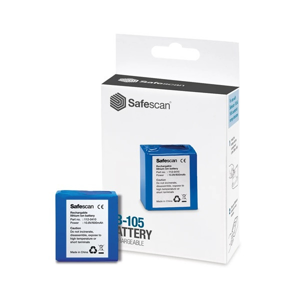 Safescan Uppladdningsbart batteri | Safescan LB-105 112-0410 219077 - 2