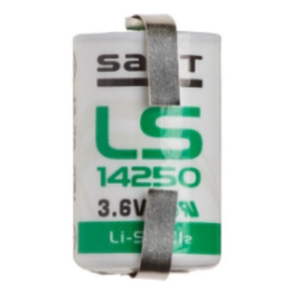 Saft LS14250 | 1/2 AA batteri med lödflikar 1/2AA ER14250 ER14250H ER3S ER3S-TC ASA01785 - 1
