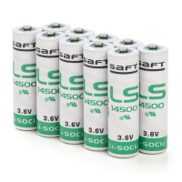 Saft LS14500 | 3,6V 2,6Ah | Li-AA batteri | 10st ASA02213