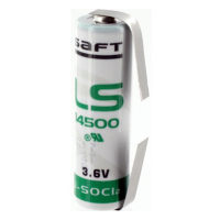 Saft LS14500 | AA batteri med U lödfanor 14500 14505 ER14505 LS14500 SL360S ASA02050
