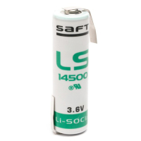 Saft LS14500 | AA batteri med lödflikar 14500 14505 ER14505 LS14500 SL360S ASA02051