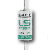 Saft LS17330-CNA | 3,6V 2,1Ah | batteri med axiella lödflikar ASA02275