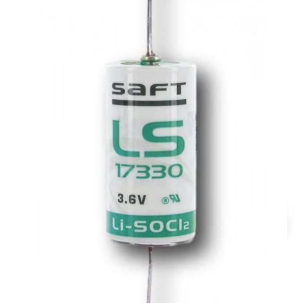Saft LS17330-CNA batteri med axiella lödflikar 17330 2/3A LS17330 LS17330CNA ASA02275 - 1