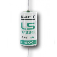 Saft LS17330-CNA batteri med axiella lödflikar 17330 2/3A LS17330 LS17330CNA ASA02275