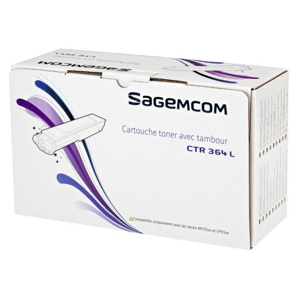 Sagem CTR 364L svart toner hög kapacitet (original) 253335676 045038 - 1