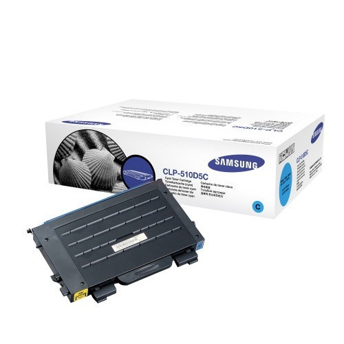Samsung CLP-510D5C hög kapacitet cyan toner (original) CLP-510D5C/ELS 033395 - 1