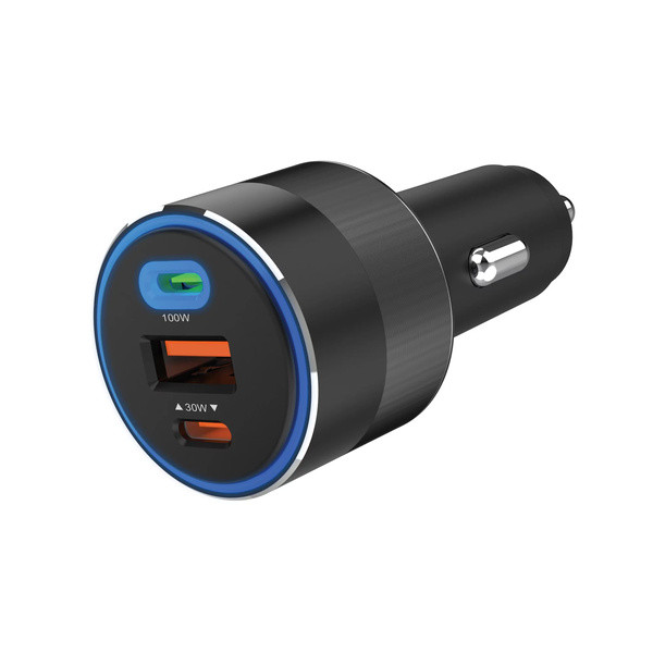 [] Billaddare 130W 3-port | 2xUSB-C + USB-A | Sandberg SE400017 - 3