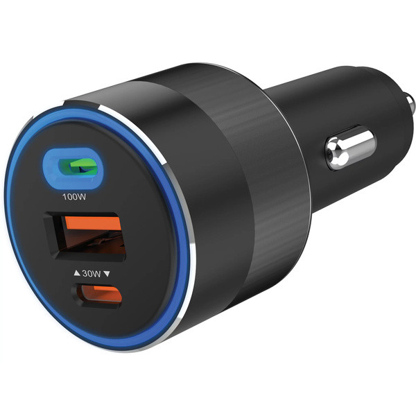 [] Billaddare 130W 3-port | 2xUSB-C + USB-A | Sandberg SE400017 - 6