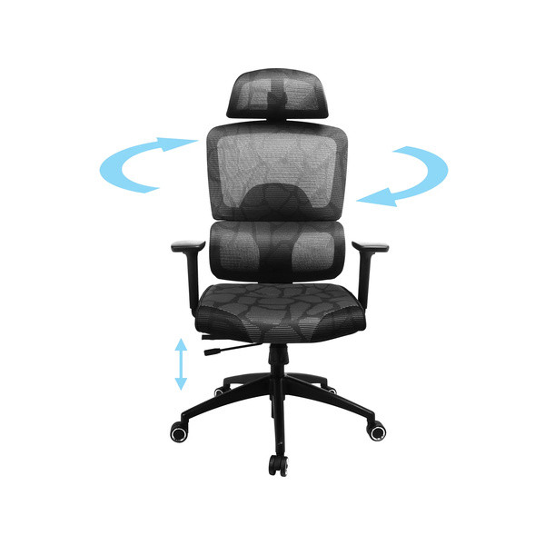 [] Gamingstol | Sandberg ErgoFusion Pro | svart SE400030 - 4