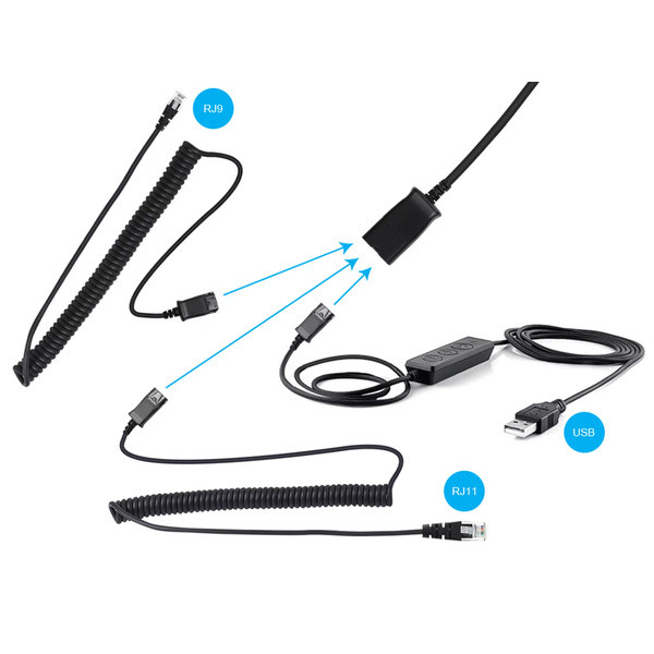 [] Headset USB/RJ9/RJ11 | Sandberg Pro Stereo | svart SE400097 - 6