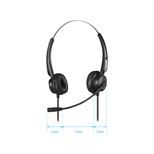 [] Headset USB/RJ9/RJ11 | Sandberg Pro Stereo | svart SE400097 - 7