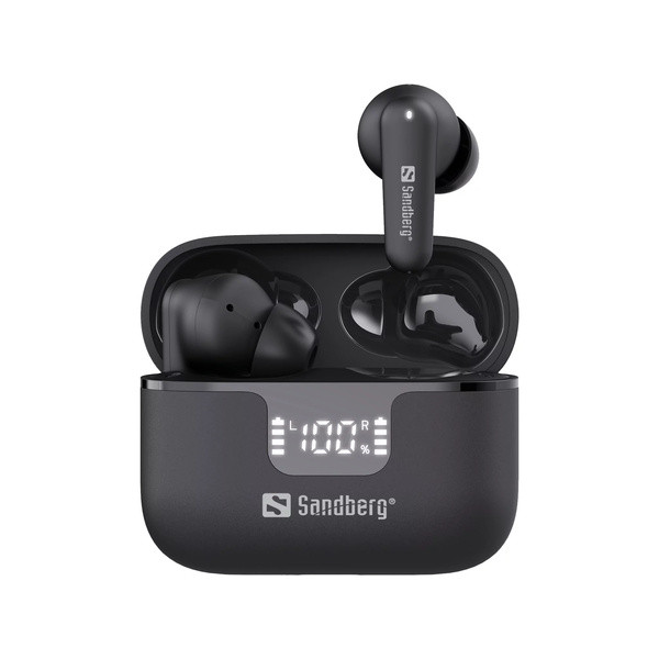 [] In-ear hörlurar trådlösa med brusreducering | Sandberg | svart SE400049 - 2