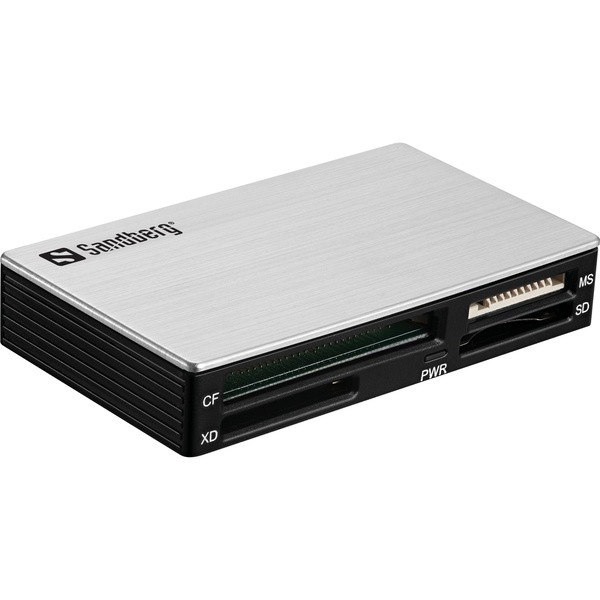 [] Minneskortläsare USB 3.0 | Sandberg Multi | silver ASA02477 - 2