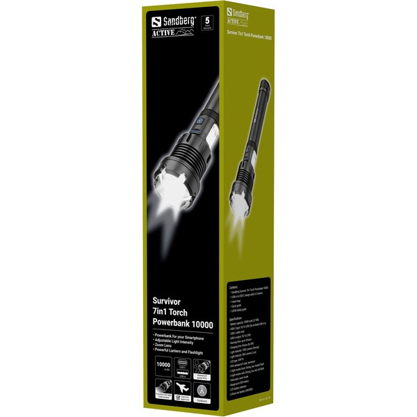 [] Powerbank 10.000mAh | Sandberg Survivor | grå ASA02439 - 7