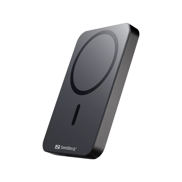 [] Powerbank 5.000mAh | Wireless | Sandberg Mag ALU | grå SE400114 - 2