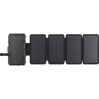 [] Powerbank solcell 10.000mAh | 5 paneler | PD20W + Wireless | Sandberg | grå SE400134