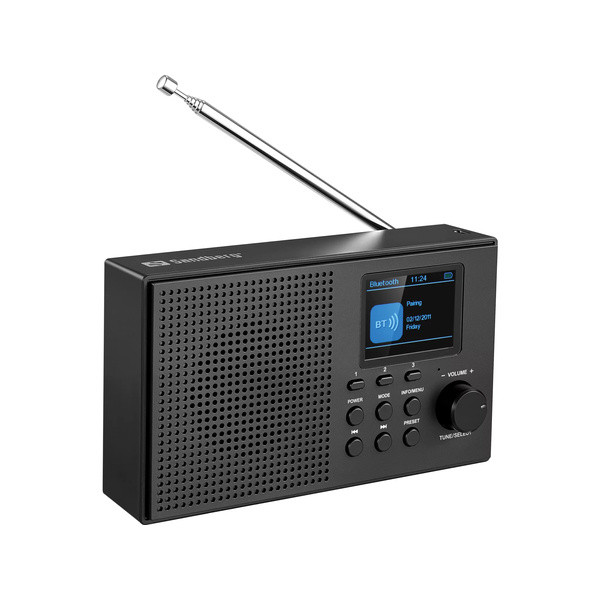[] Radio DAB+/Bluetooth | Sandberg | laddningsbar | svart SE400027 - 2