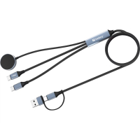 [DP] 3-i-1 laddkabel 1,2m | 100W | Sandberg | svart SE400149