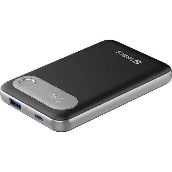 [DP] Powerbank 10.000mAh | PD20W | Sandberg Travel | svart SE400109 - 1