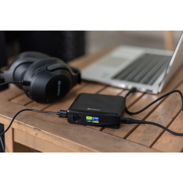 [DP] Powerbank 20.000mAh | PD100W | Sandberg Travel | svart SE400119 - 6