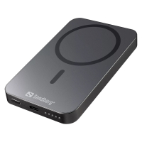 [DP] Powerbank 5.000mAh | Wireless | Sandberg Mag ALU | grå SE400114