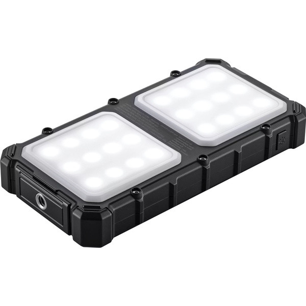 [DP] Powerbank solcell 10.000mAh | PD20W | Sandberg CampLED | grå SE400129 - 2