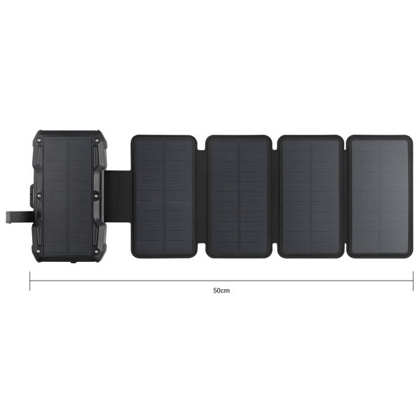 [DP] Powerbank solcell 27.000mAh | 5 paneler | PD20W + Wireless | Sandberg | grå ASA02462 - 10