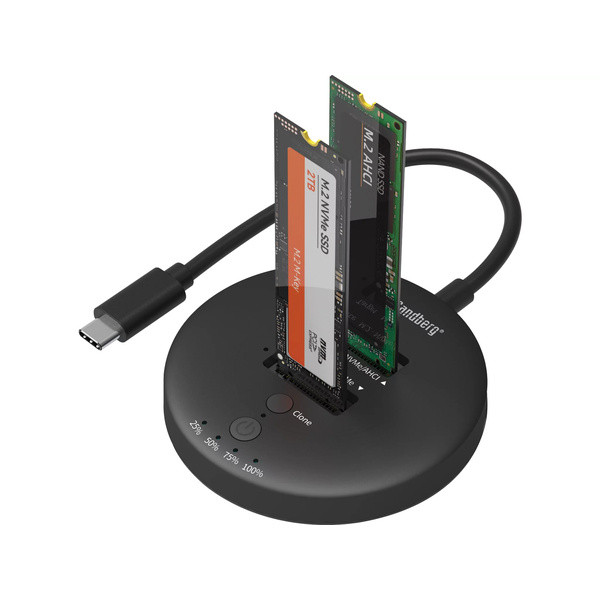 [DP] SSD Docking Station M.2 NVMe med kloning | Sandberg SE400045 - 2