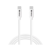[DP] USB-C till USB-C kabel 1m | 65W | Sandberg | silver SE400166