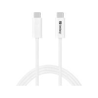 [DP] USB-C till USB-C kabel 1m | USB4 40Gbps | Sandberg | silver SE400172