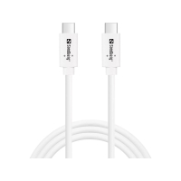 [DP] USB-C till USB-C kabel 1m | USB 3.1 Gen2 | Sandberg | silver SE400165
